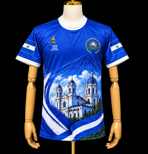 Camisa conmemorativa Independencia 205 años de El Salvador