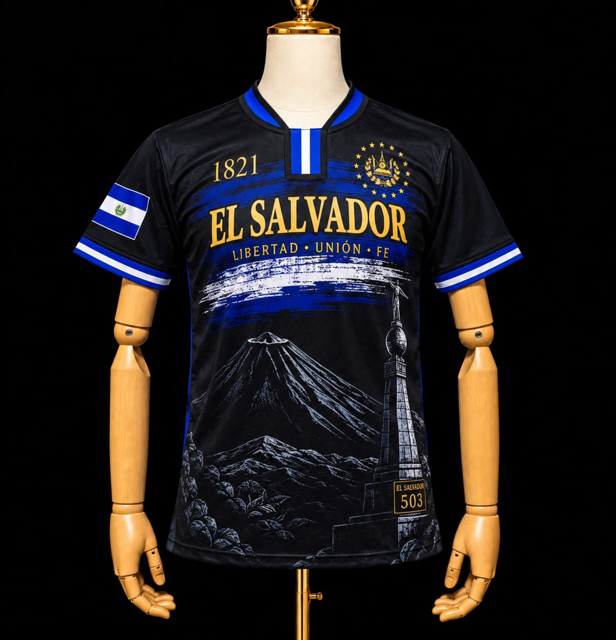 Camisa conmemorativa Independencia 205 años de El Salvador